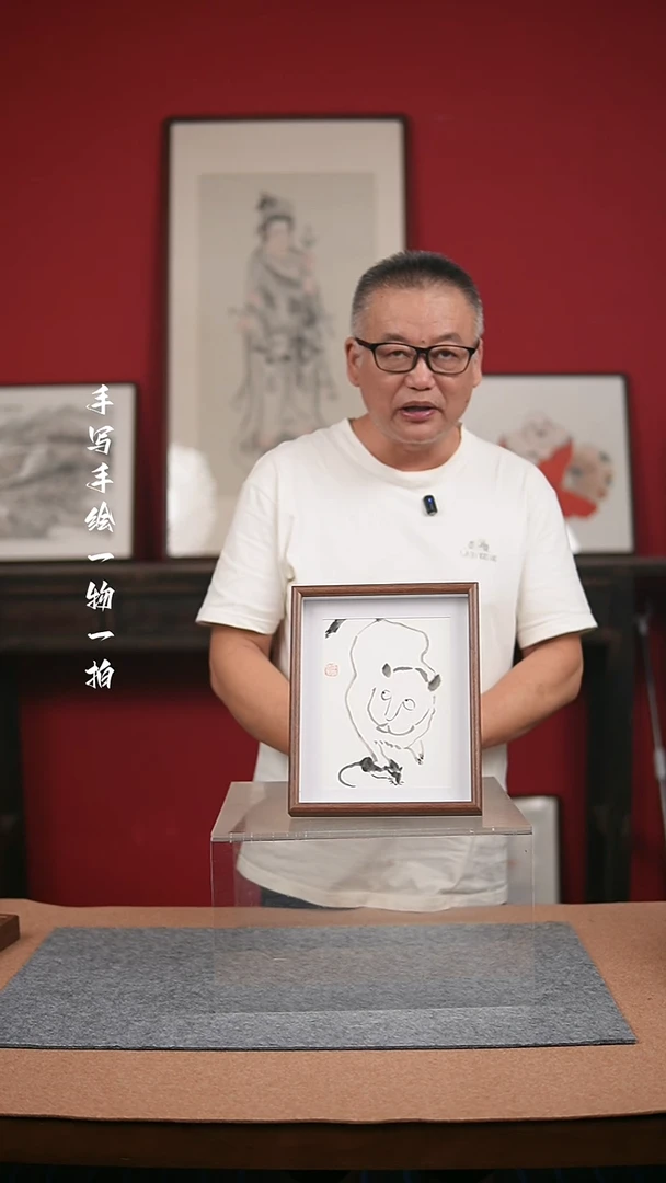 国画手绘-10寸摆台花鸟