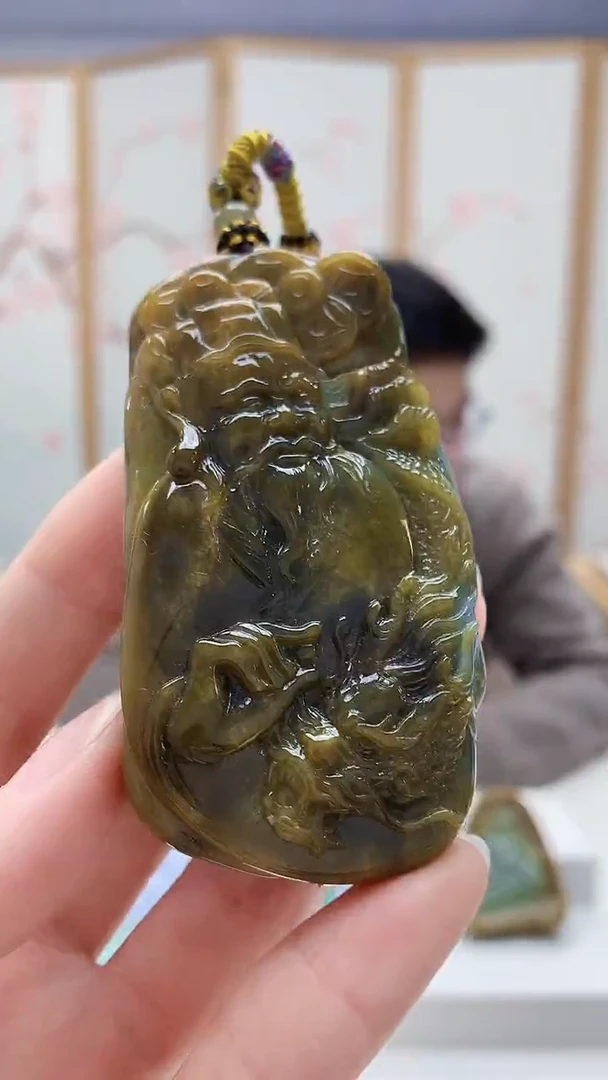 未镶嵌定制翡翠5129ry-毛货挂件41