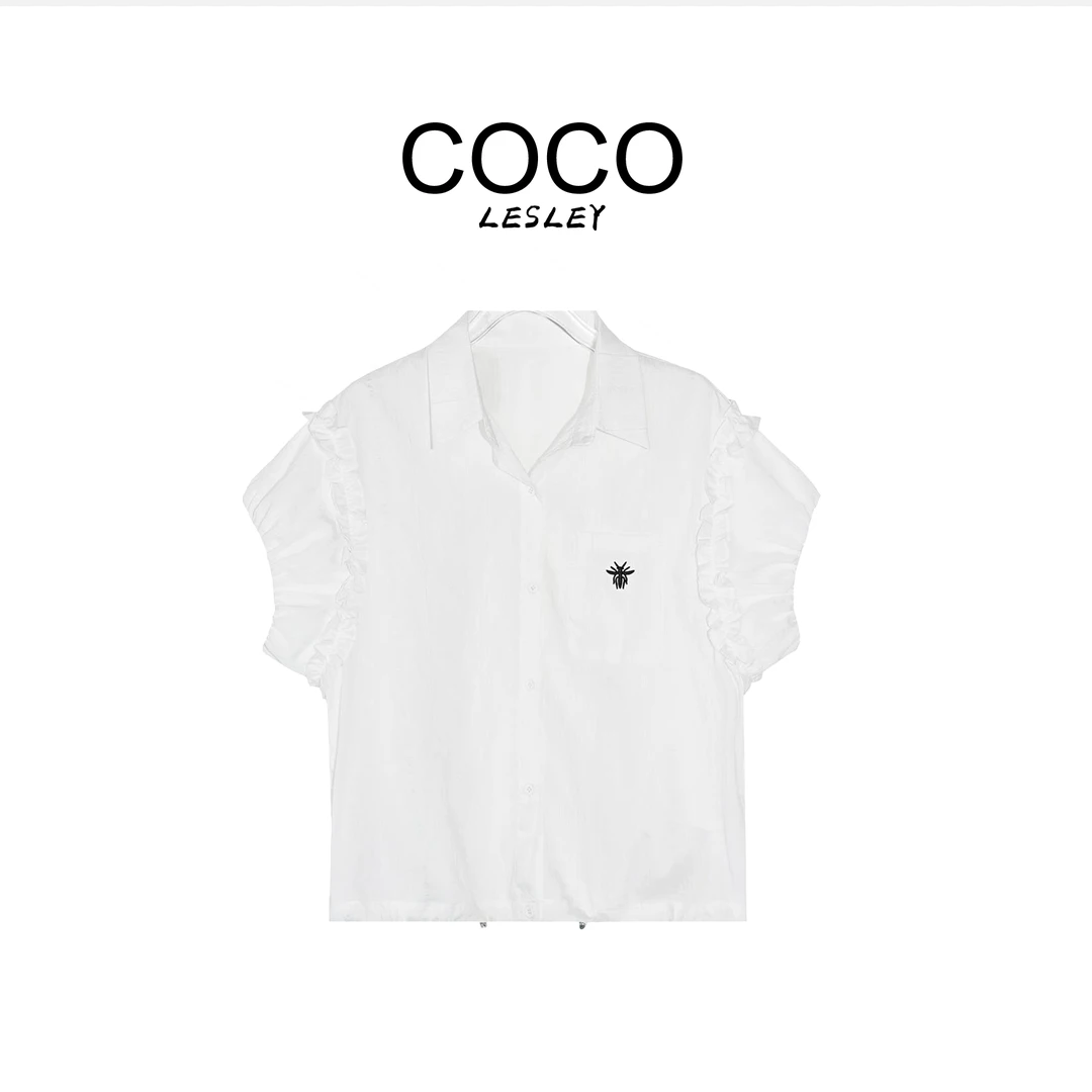 【COCO LESELY】A79308新款洋气百搭休闲短袖