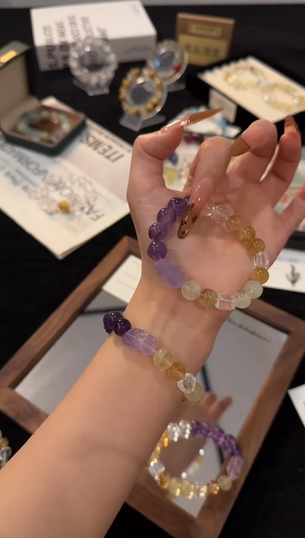 未镶嵌手链水晶事业有成x2715