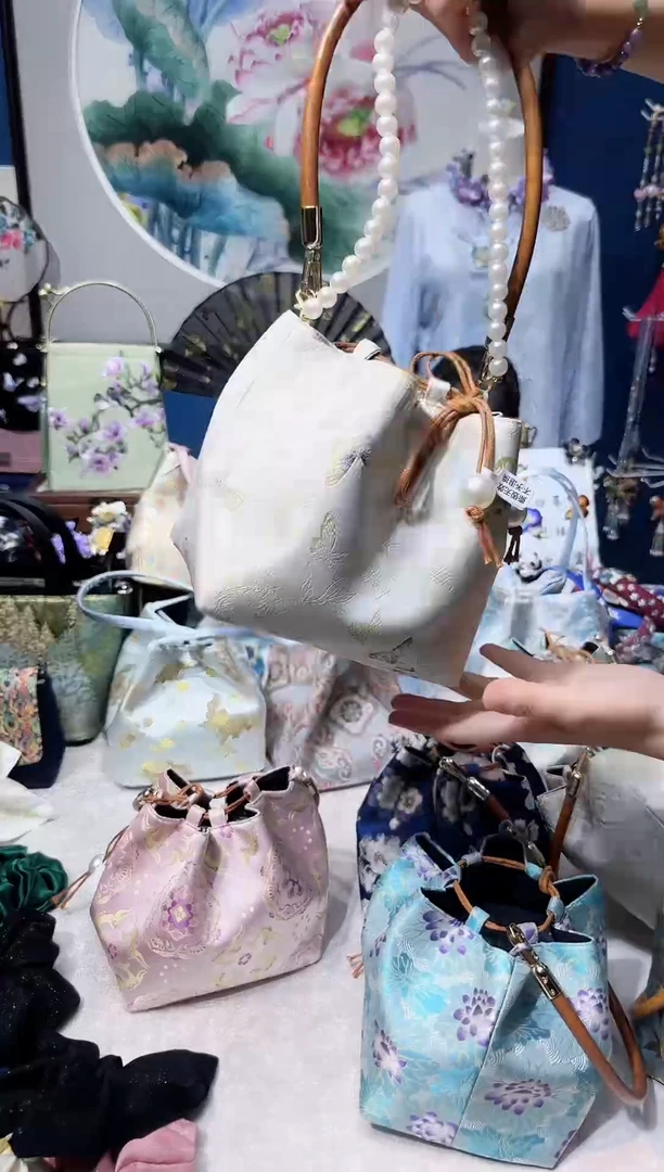 织绣酒****✿国风美物非遗手工蝴蝶宋锦茶包
