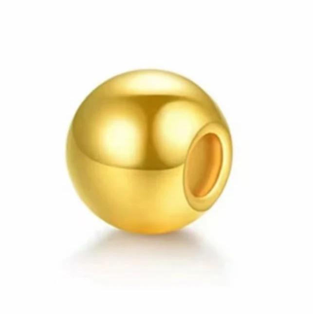 【618专享】足金黄金999单个金珠（正）