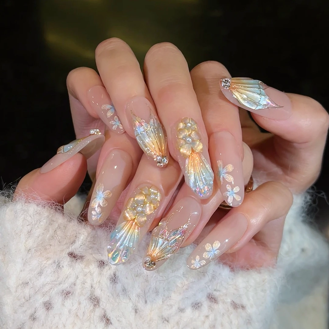 掐丝系列@【人鱼传说】寇丝妮 纯手工穿戴式美甲