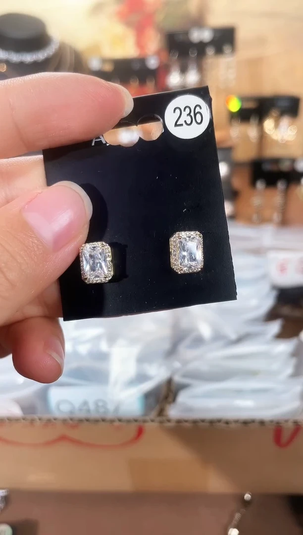 合金925银锆石豆236