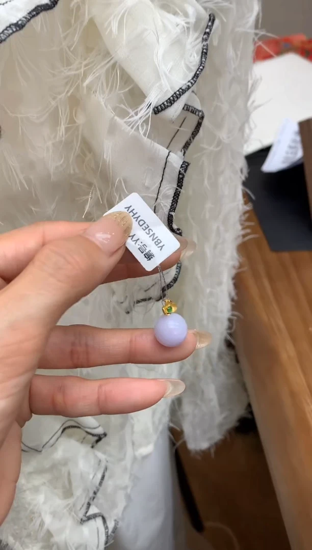 【闪购商品】翡翠颈饰18K金镶嵌圆珠