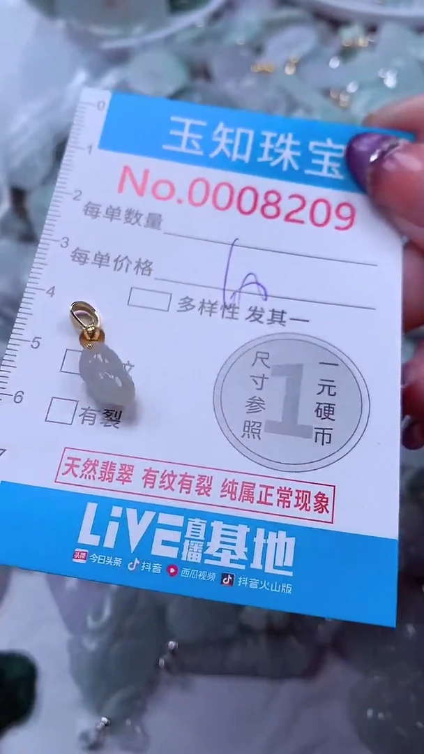 翡翠未镶嵌吊坠(不含链)8209