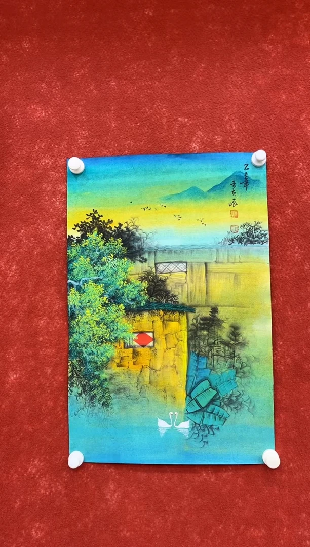 国画12.21zz-王夫怀-四尺三开1