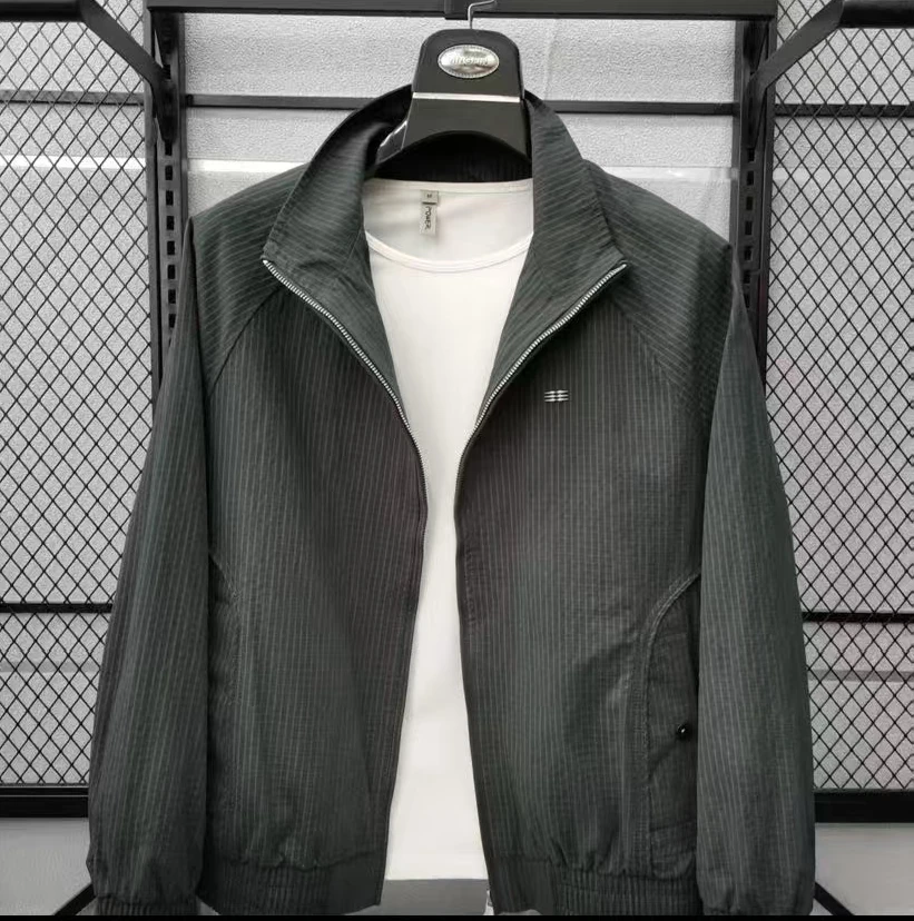 新款高品质男士立领休闲夹克外套