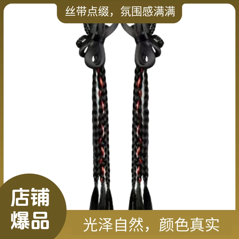 古风汉服国风头饰小财神发髻唐风发饰假发古装蝴蝶结发包全套盘发
