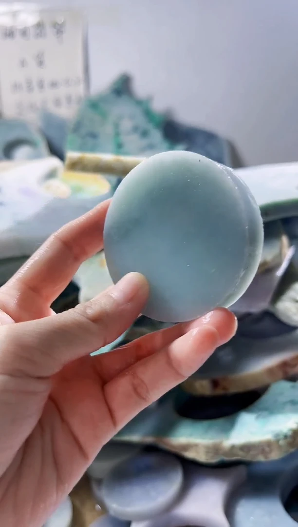 翡翠裸石缅甸翡翠A货柠3091