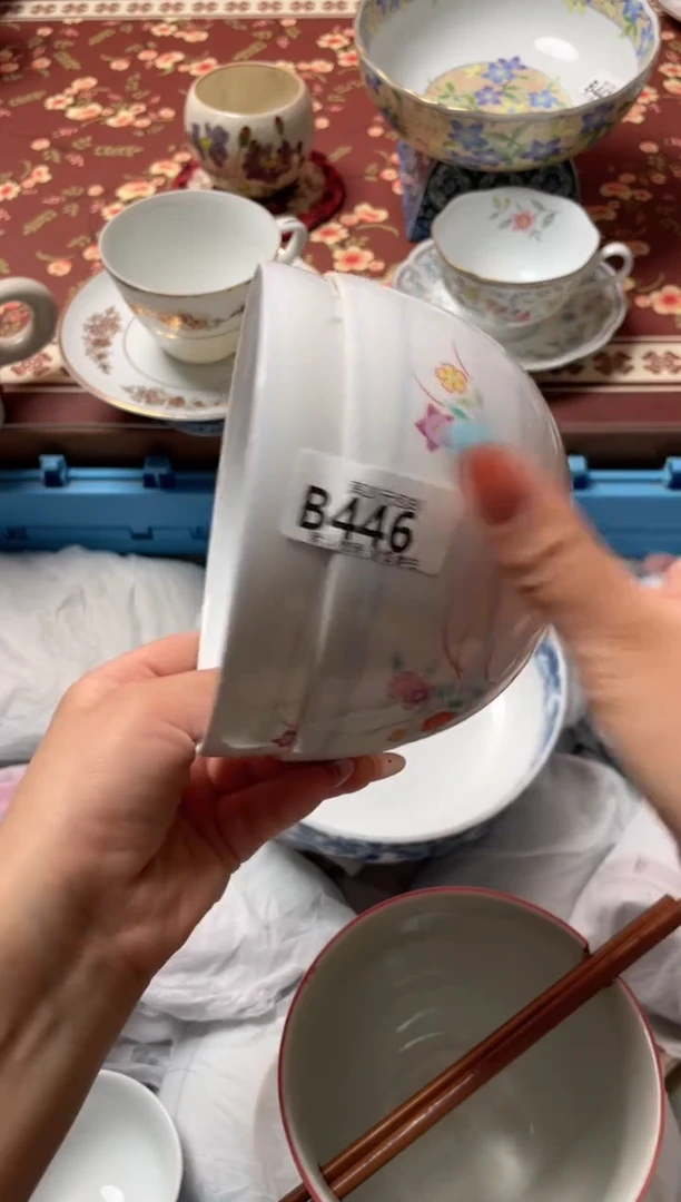 瓷片雨****花瓷器瓷器B446