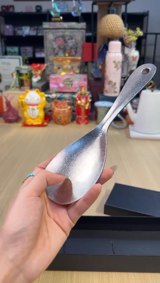 102纯钛饭勺-银色