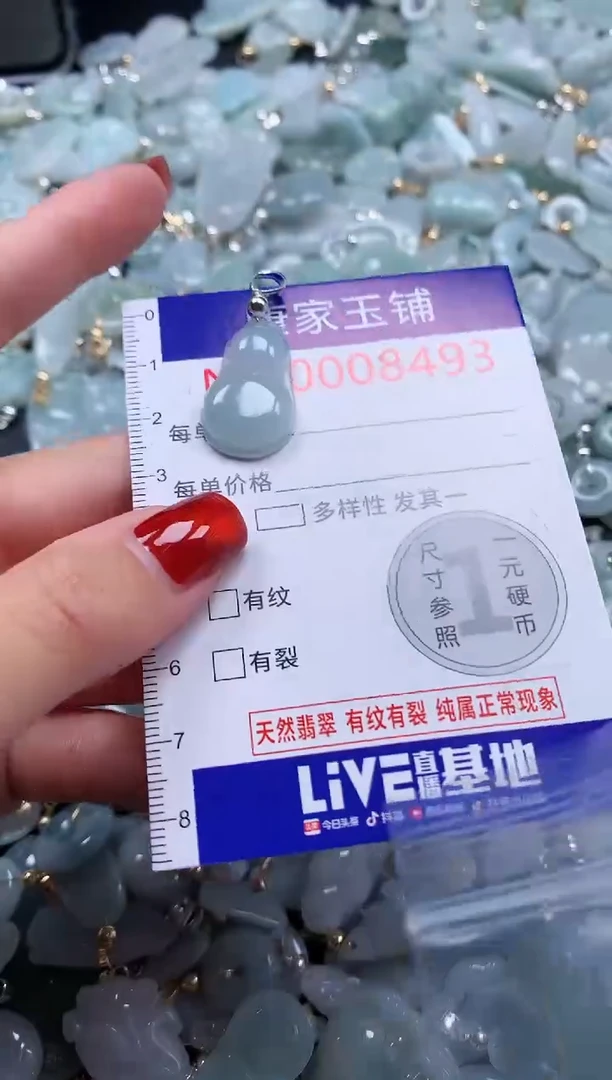 翡翠未镶嵌吊坠(不含链)8493