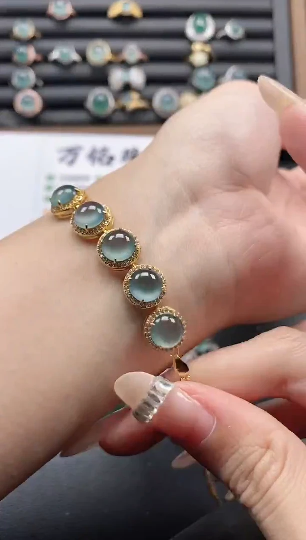 银S925镶嵌戒指翡翠51511