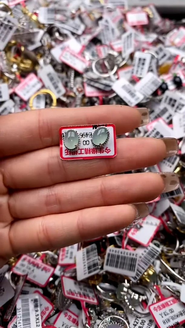 【闪购商品】翡翠戒指银S925镶嵌44444444    9