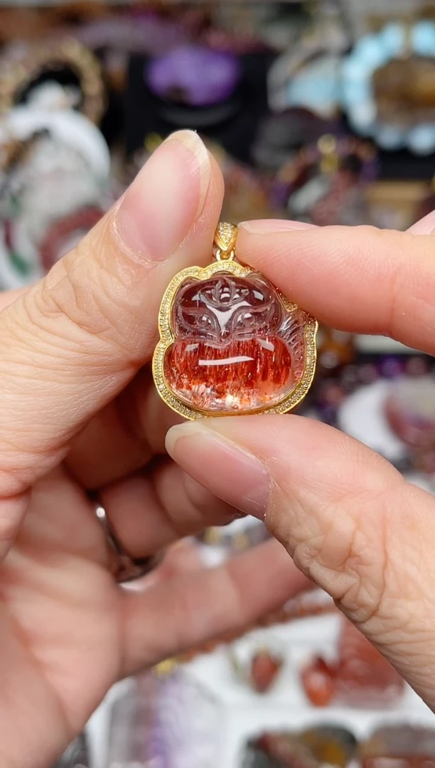 颈饰18K金镶嵌水晶【百晶灵儿】定制款