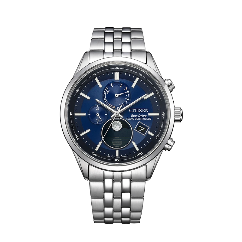 Citizen/西铁城光动能电波月相男士经典手表男款商务BY1030-50L