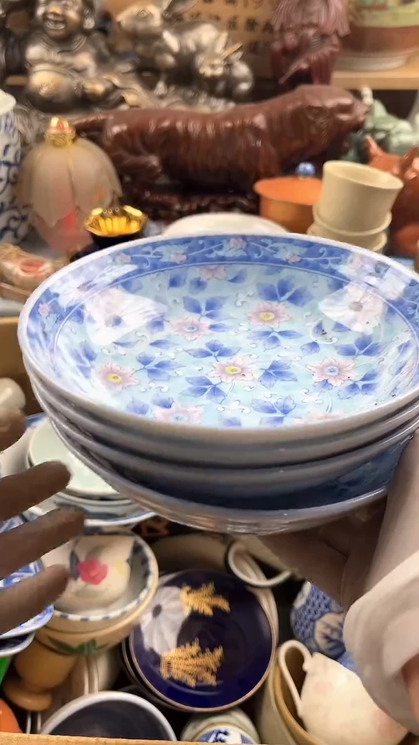 瓷片延****楼英歌瓷器满19.9包邮