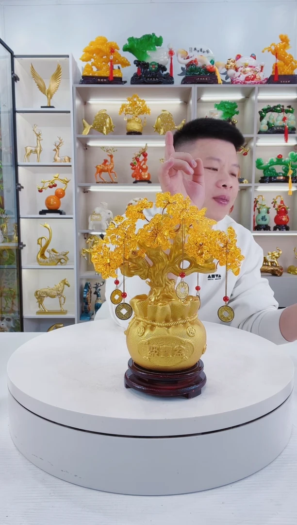 摆件大号发米树摆件