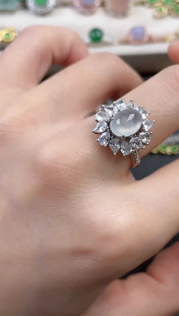 银S925镶嵌戒指翡翠42