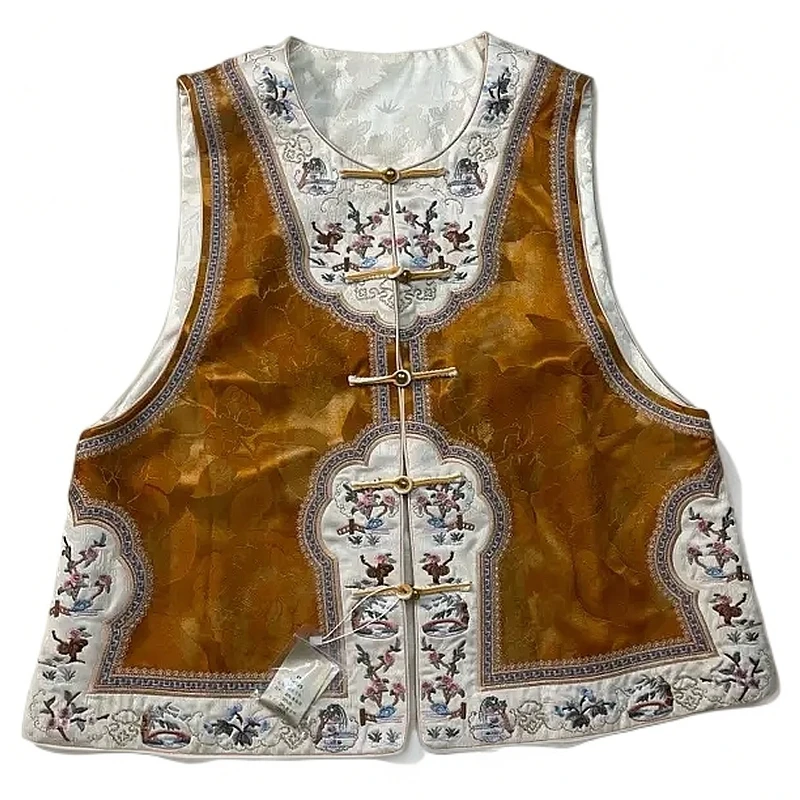 新中式国风轻奢马甲双面双穿外套女民族风