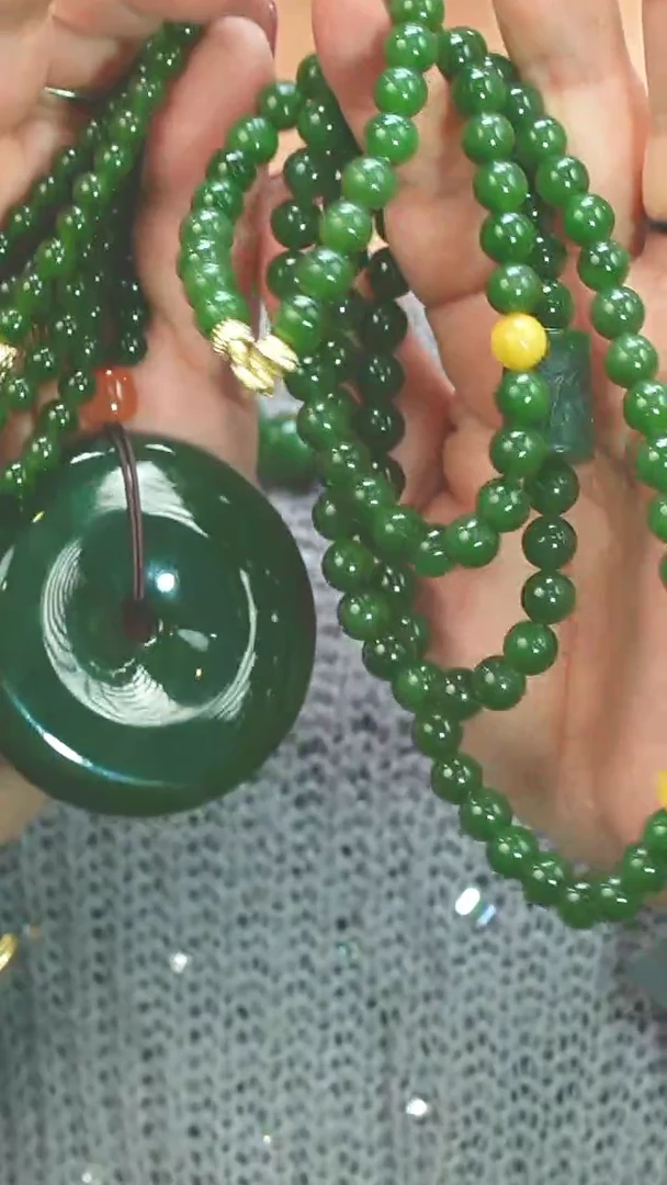 【闪购商品】和田玉平安扣未镶嵌平安扣+项链