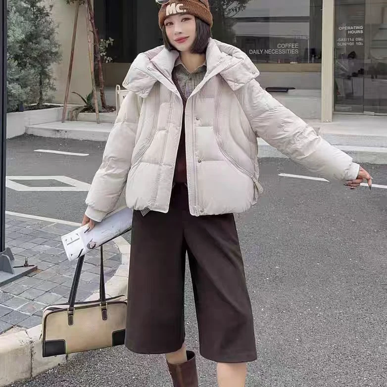 极简风短款保暖潮流情侣秋冬羽绒服JC250625