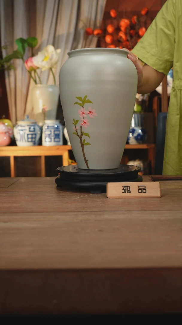 瓶景德镇设计师釉下手绘陶瓷花瓶