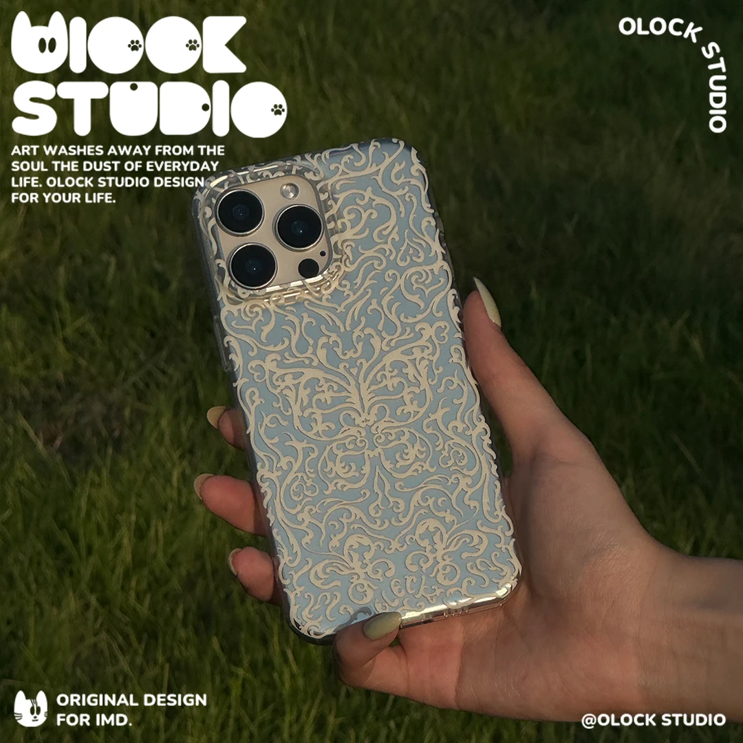OLOCK STUDIO古典蝴蝶 适用iphone小众苹果手机壳1314/1516pormax