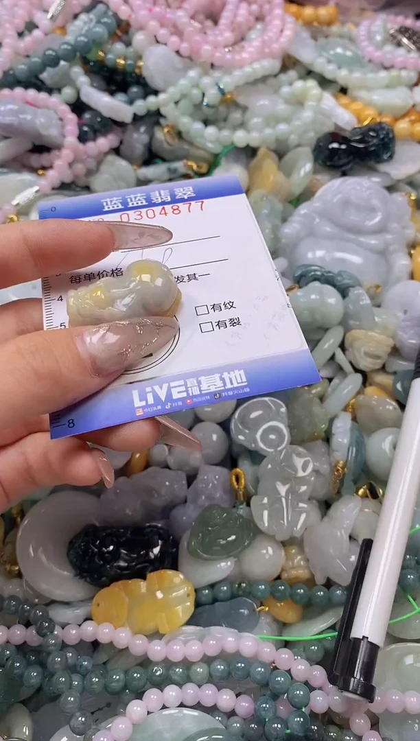 翡翠未镶嵌颈饰闪购0304877多样性发其一