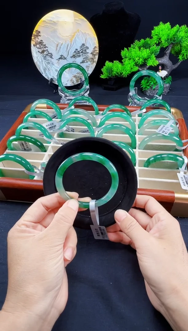 未镶嵌手镯石英质玉（非洲翠）真品上等纯天然非洲翠玉手镯石英质玉