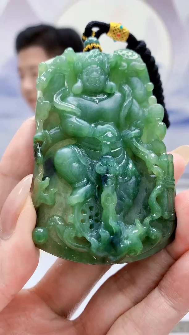 未镶嵌定制翡翠4917MM-毛货挂件320