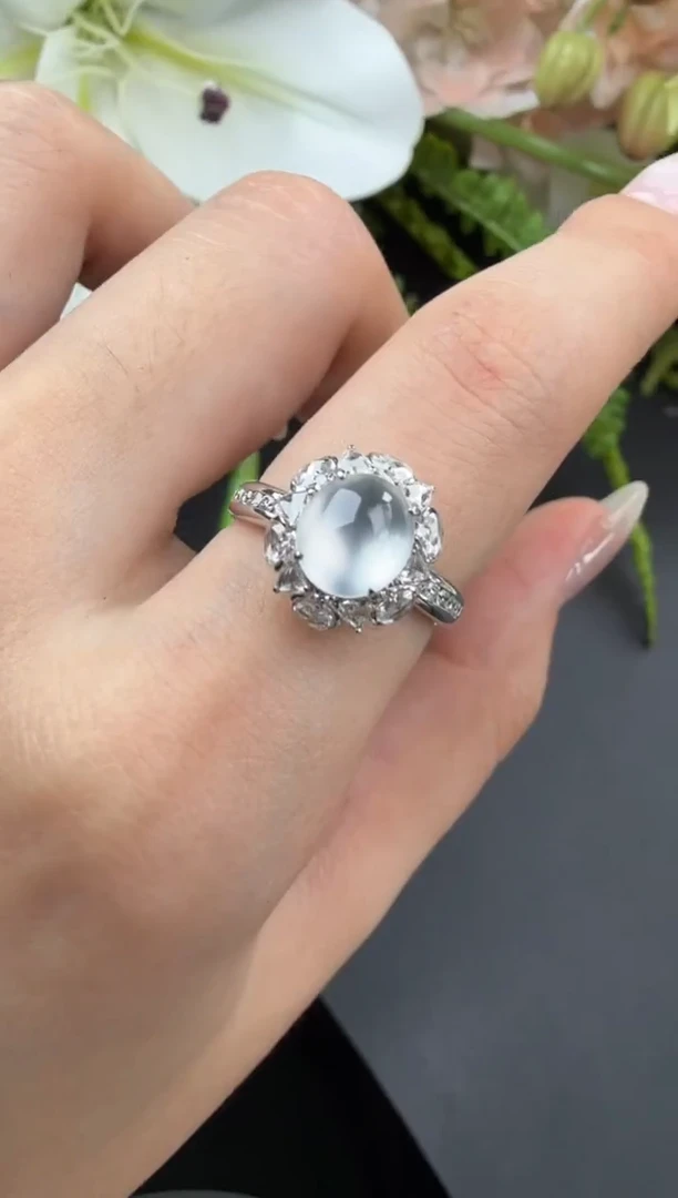 未镶嵌戒指翡翠翡翠戒指