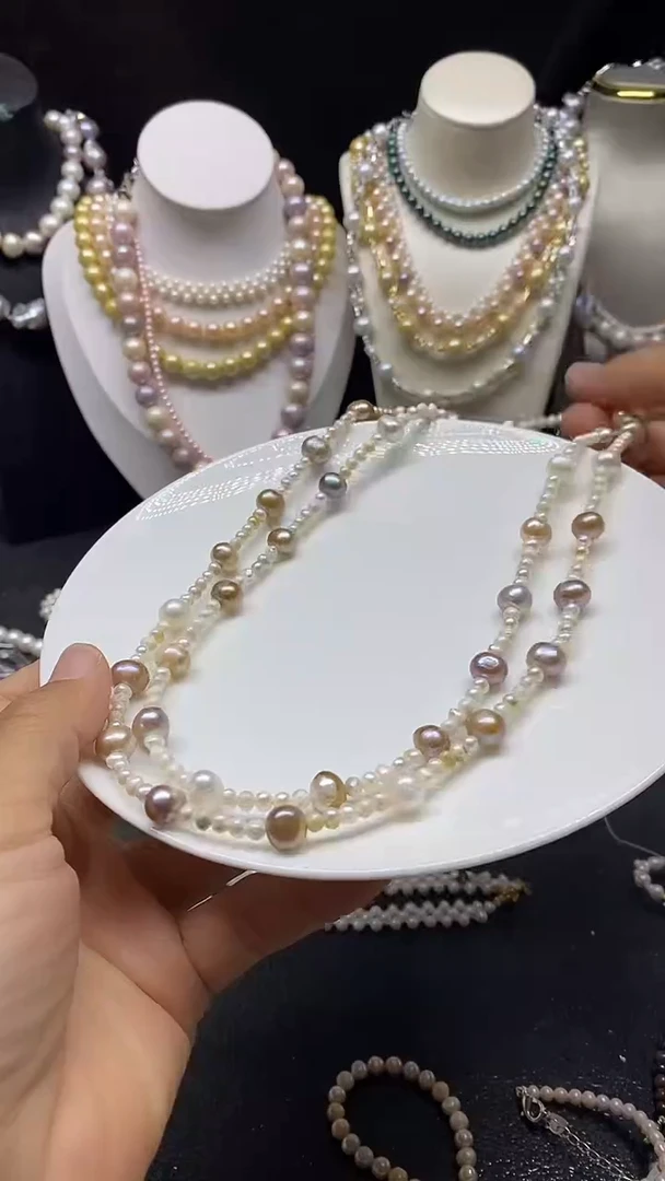 颈饰未镶嵌淡水珍珠多人