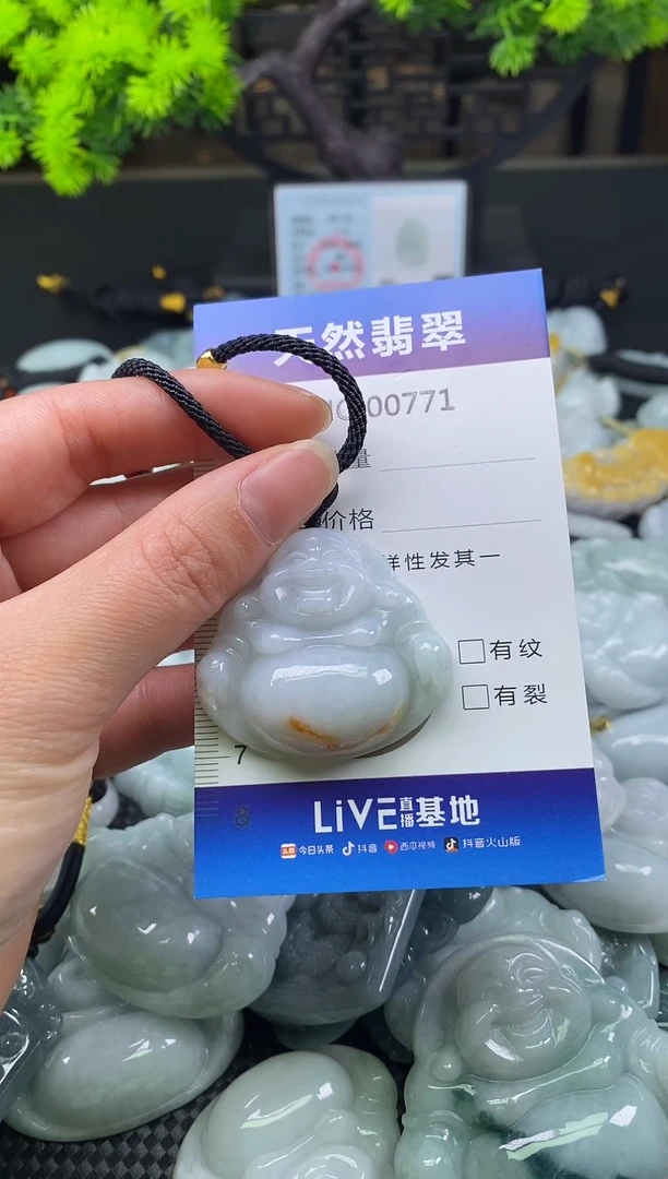 颈饰未镶嵌翡翠天然缅甸翡翠771