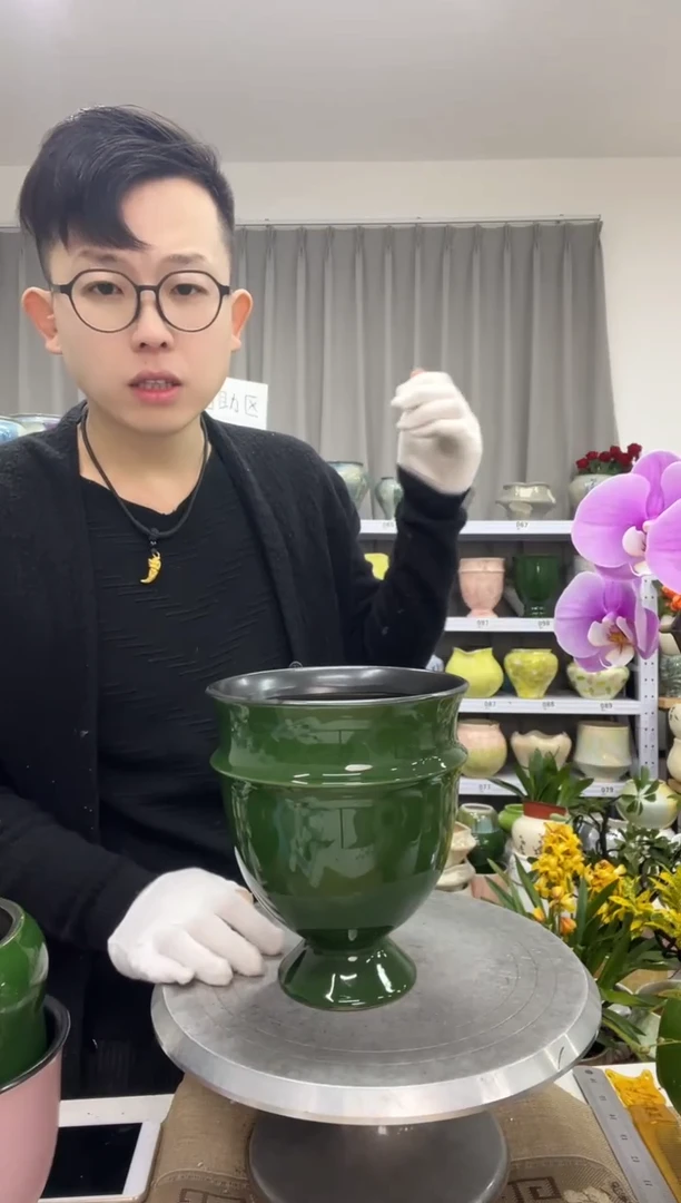 12.25陶瓷花盆直播链接高20.      口15