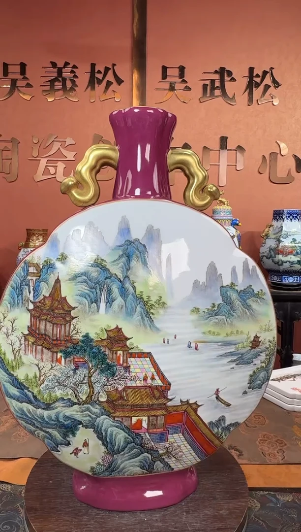 吴义松陶瓷联盟手绘陶瓷编码：232
