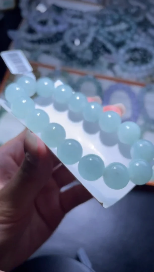 【闪购商品】定制翡翠未镶嵌天然缅甸A货翡翠手串72尺寸13左右