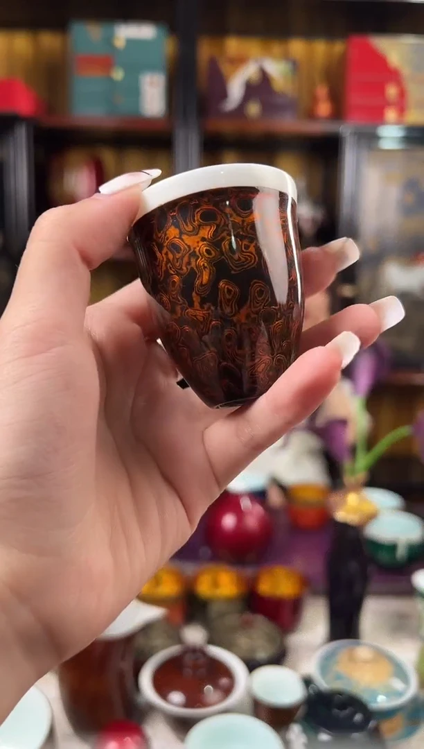 炫光耀变一口杯-太古大漆