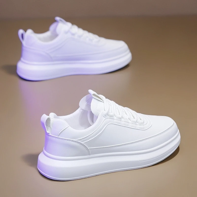 冬季新款ins韩版百搭小白潮鞋男鞋轻奢厚底增高运动鞋休闲板鞋