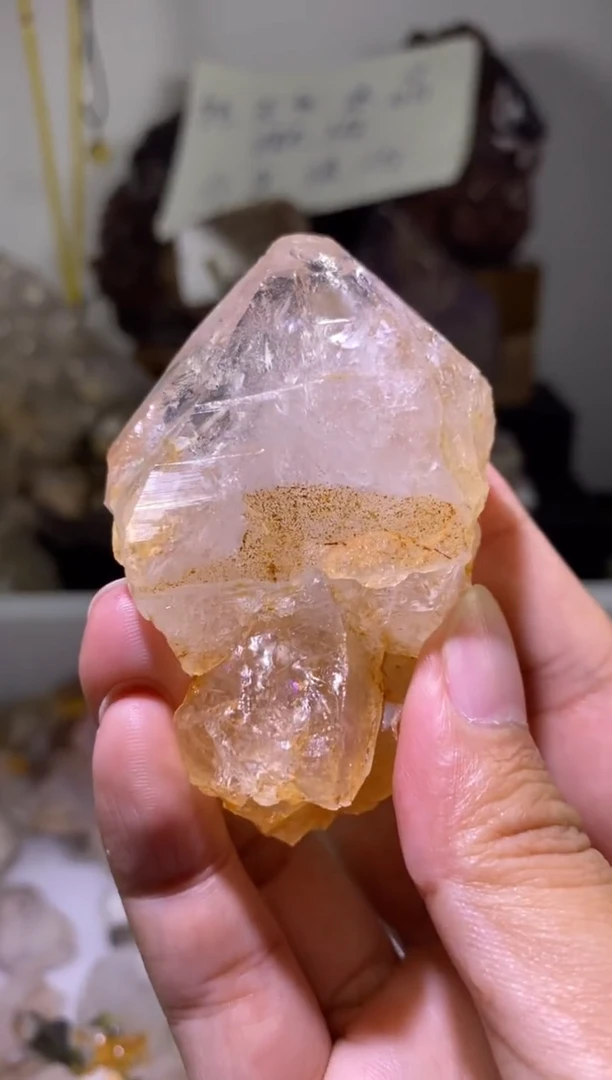 未镶嵌珠宝半成品水晶128号 108克骸骨水晶高透体
