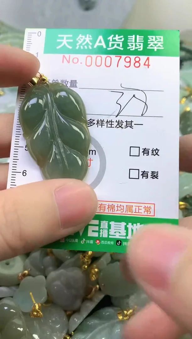 颈饰未镶嵌翡翠a货翡翠