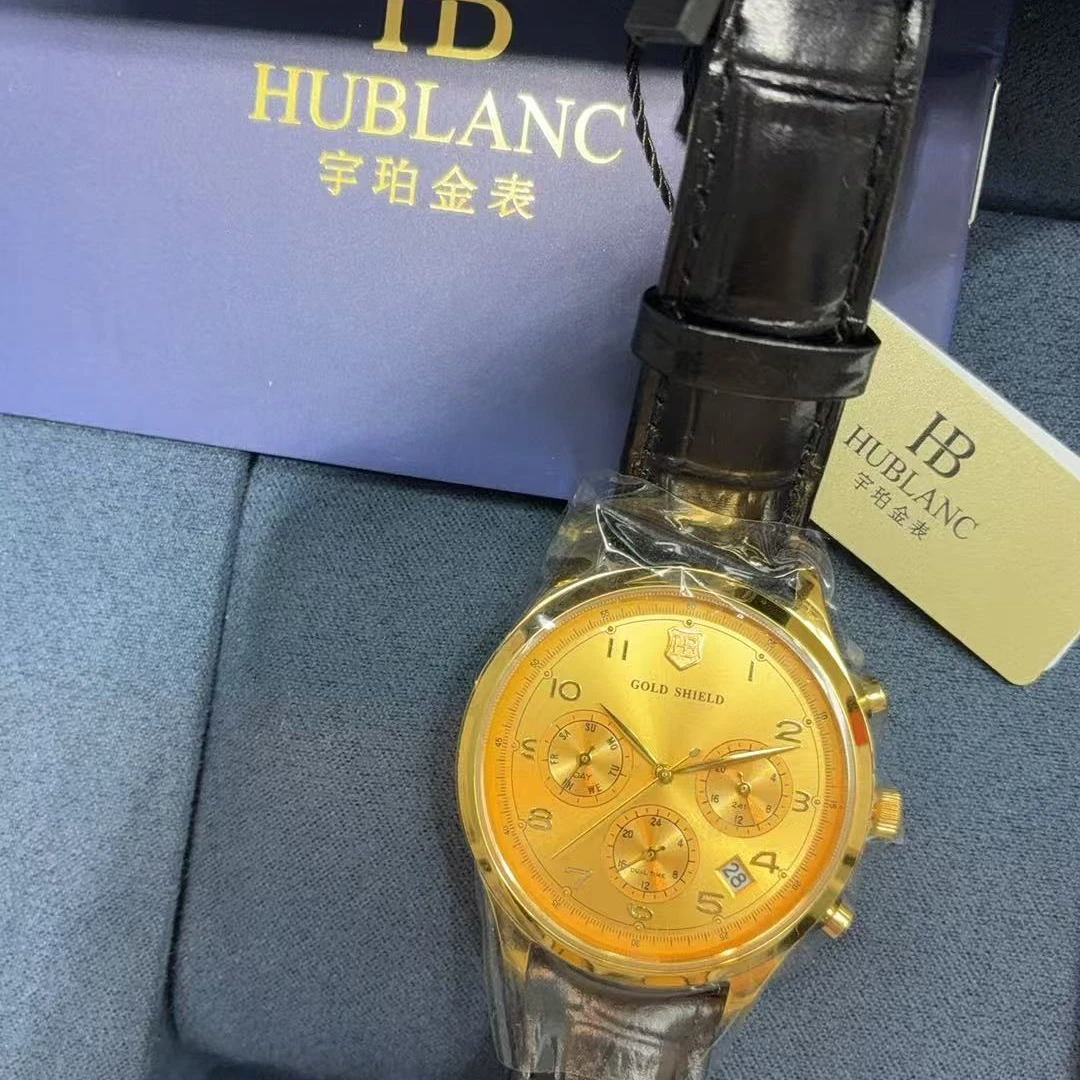 男士女士通用手表时尚多功能三眼表盘