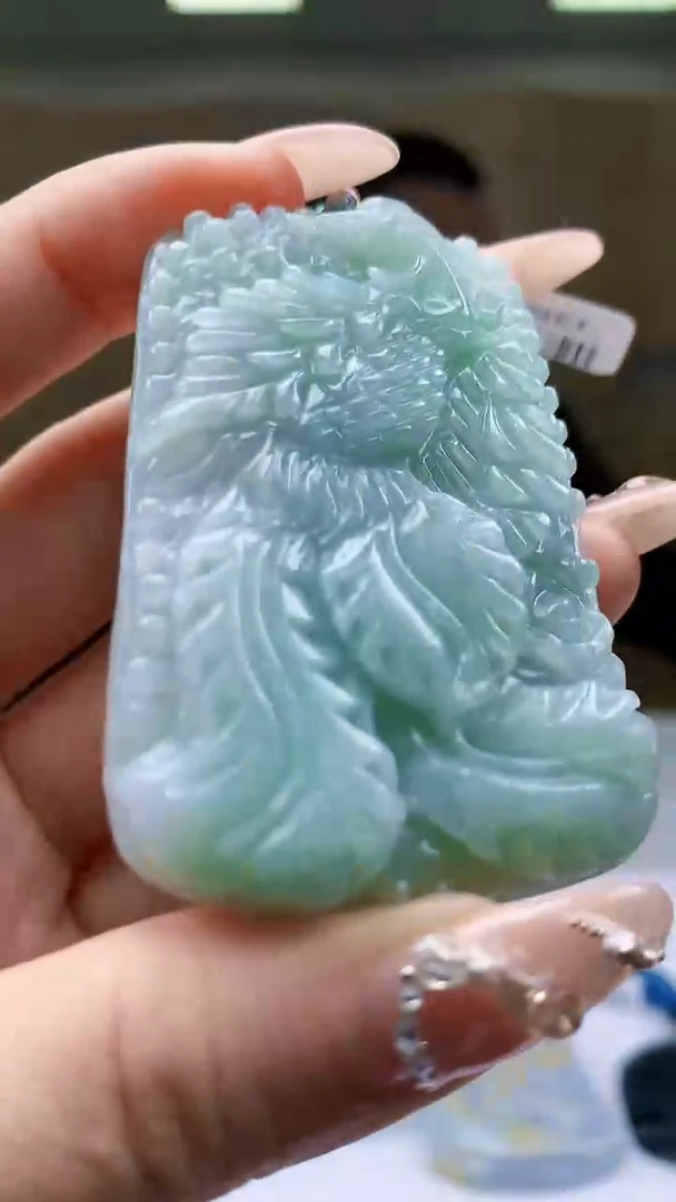 【闪购商品】定制翡翠未镶嵌4812ty-毛货挂件9