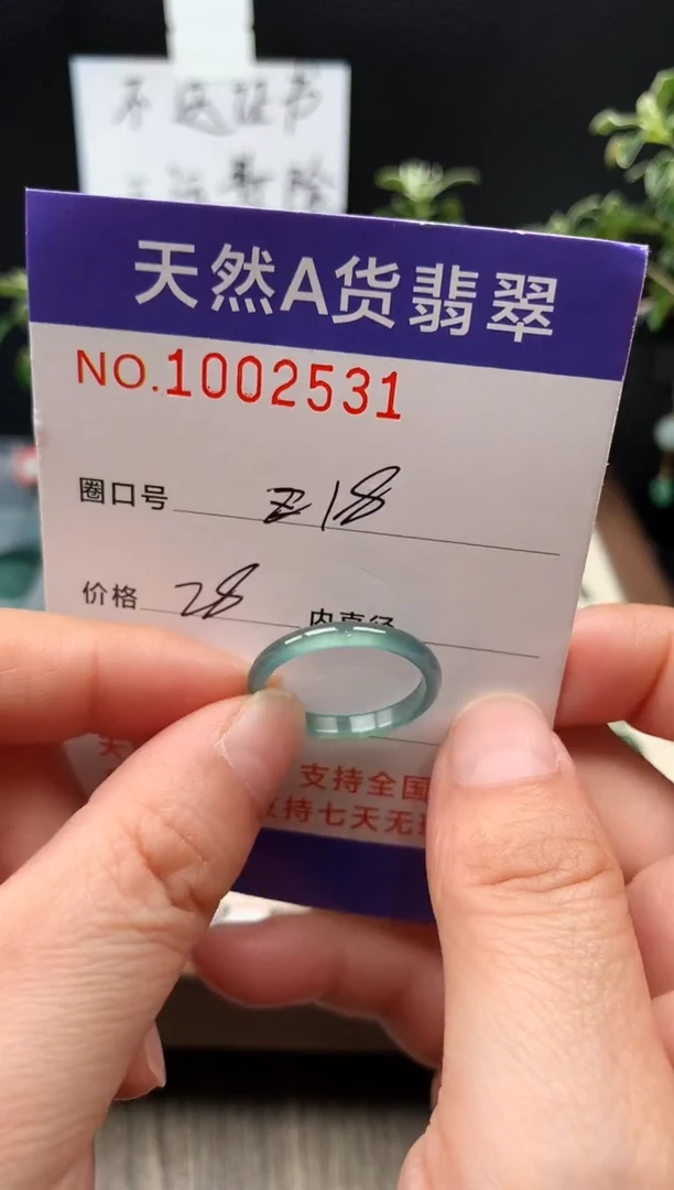 未镶嵌戒指翡翠18#