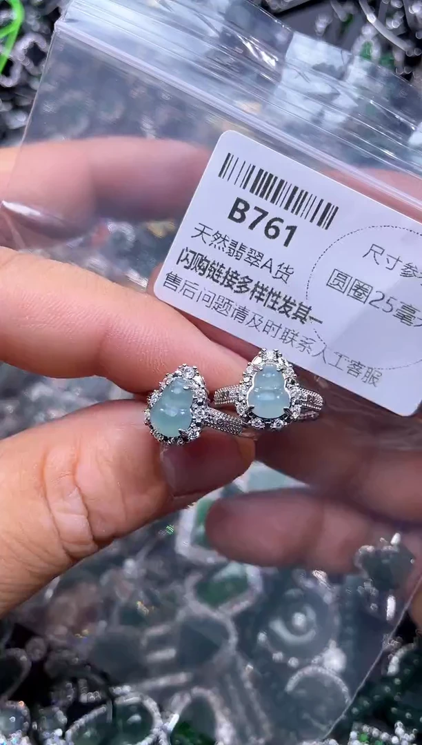 【闪购商品】翡翠颈饰未镶嵌B761戒指 多样性发其一