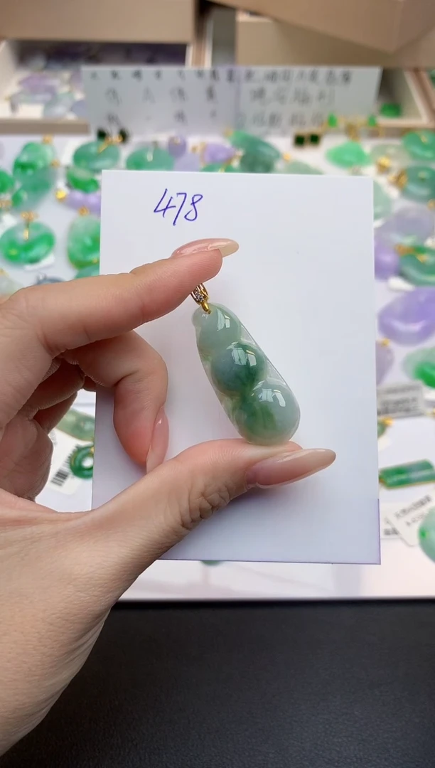 颈饰未镶嵌翡翠天然缅甸A货翡翠