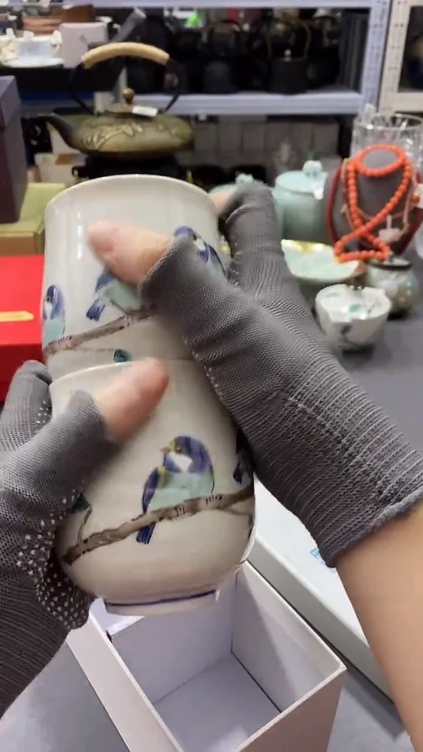 瓷片满38包邮，编号：R103一对