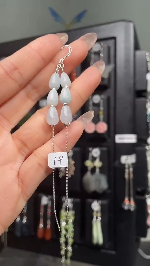 银S925镶嵌耳饰紫晶真儿