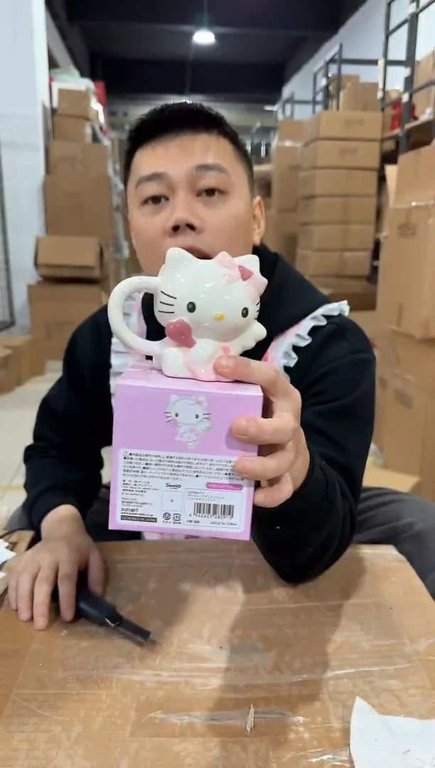 瓷片原盒kt猫天使杯杯杯